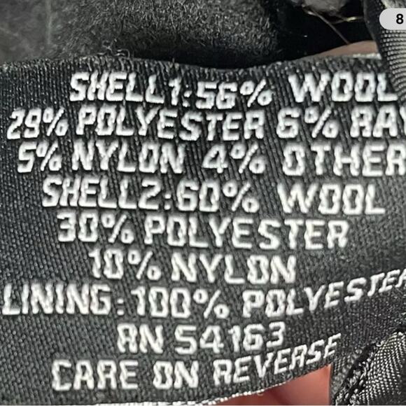 GUESS Vintage 1980’s Plaid Wool Blend Coat, Grunge, Urban, Military, Street, XL - Picture 9 of 10